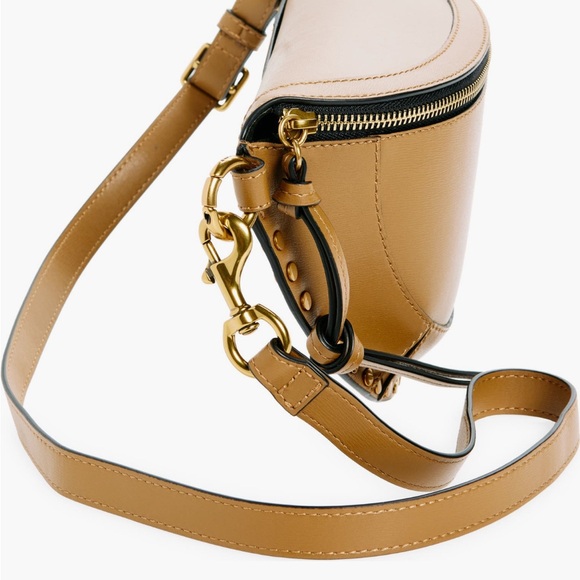 NWT Isabel Marant Skano leather stud crossbody bag in khaki - Picture 5 of 9